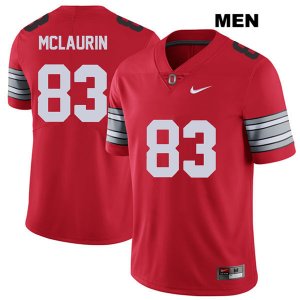 Men's NCAA Ohio State Buckeyes Terry McLaurin #83 College Stitched 2018 Spring Game Authentic Nike Red Football Jersey GF20P37VN